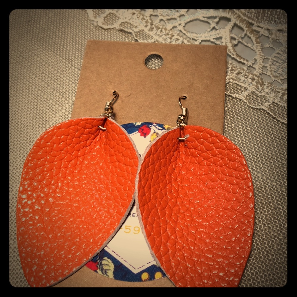 Leather earrings!